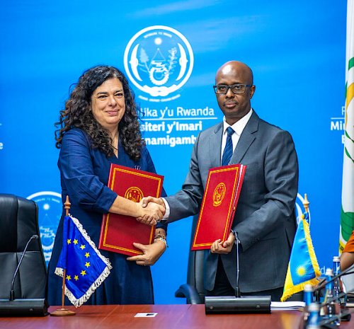 Ubufatanye hagati y’u Rwanda n’Umuryango w’Ubumwe bw’u Burayi bwongerewe imbaraga binyuze mu masezerano ya miliyari 67 Frw
