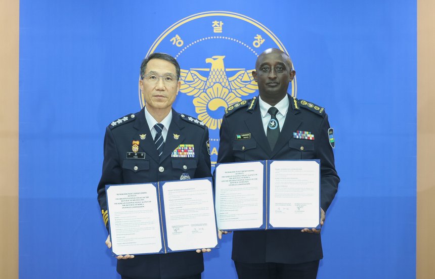 U Rwanda na Koreya y’Epfo byongereye ubufatanye mu guhangana n’ibyaha byambukiranya imipaka