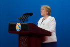 Michelle Bachelet Yikuye Mu Bahatanira Kuyobora Loni.
