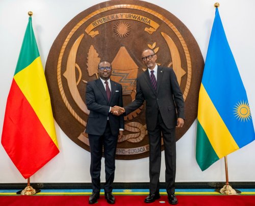 Perezida wa Benin Yasuye u Rwanda, Agirana Ibiganiro na Mugenzi We Paul Kagame.